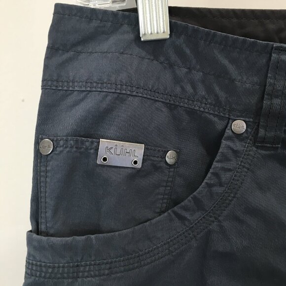 KUHL Gray/Blue'ish Logo Hardware Knee Detailing Activewear Hiking Outdoor Pant - Picture 7 of 14